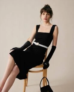 Square Neck Backless Midi Dress 9 Square Neck Backless Midi Dress -Outlet Dress Mix Up Store midi dresses square neck backless midi dress 37168312123605