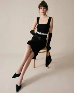 Square Neck Backless Midi Dress 6 Square Neck Backless Midi Dress -Outlet Dress Mix Up Store midi dresses square neck backless midi dress 37168312189141