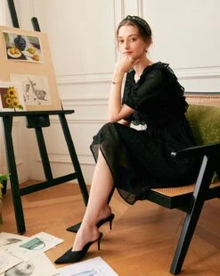 The Puff Sleeve Backless Midi Dress -Outlet Dress Mix Up Store midi dresses the puff sleeve backless midi dress 37503954976981