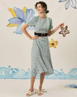 The Ruffle Backless Floral Midi Dress 9 The Ruffle Backless Floral Midi Dress -Outlet Dress Mix Up Store midi dresses the ruffle backless floral midi dress 38354419810517