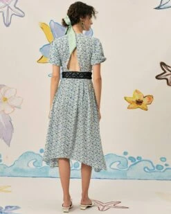 The Ruffle Backless Floral Midi Dress 10 The Ruffle Backless Floral Midi Dress -Outlet Dress Mix Up Store midi dresses the ruffle backless floral midi dress 38354420269269