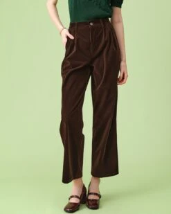 The High Waisted Pleated Wide Leg Pants -Outlet Dress Mix Up Store rihoas13809 684604