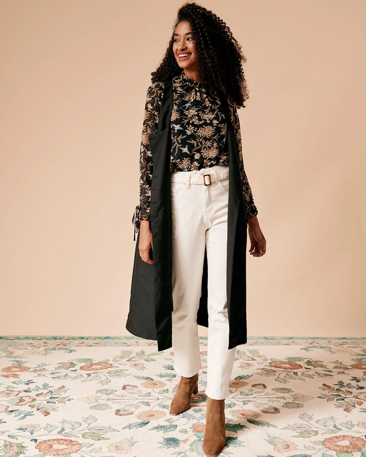 The Sleeveless Single-breasted Longline Waistcoat 3 The Sleeveless Single-breasted Longline Waistcoat - Image 3