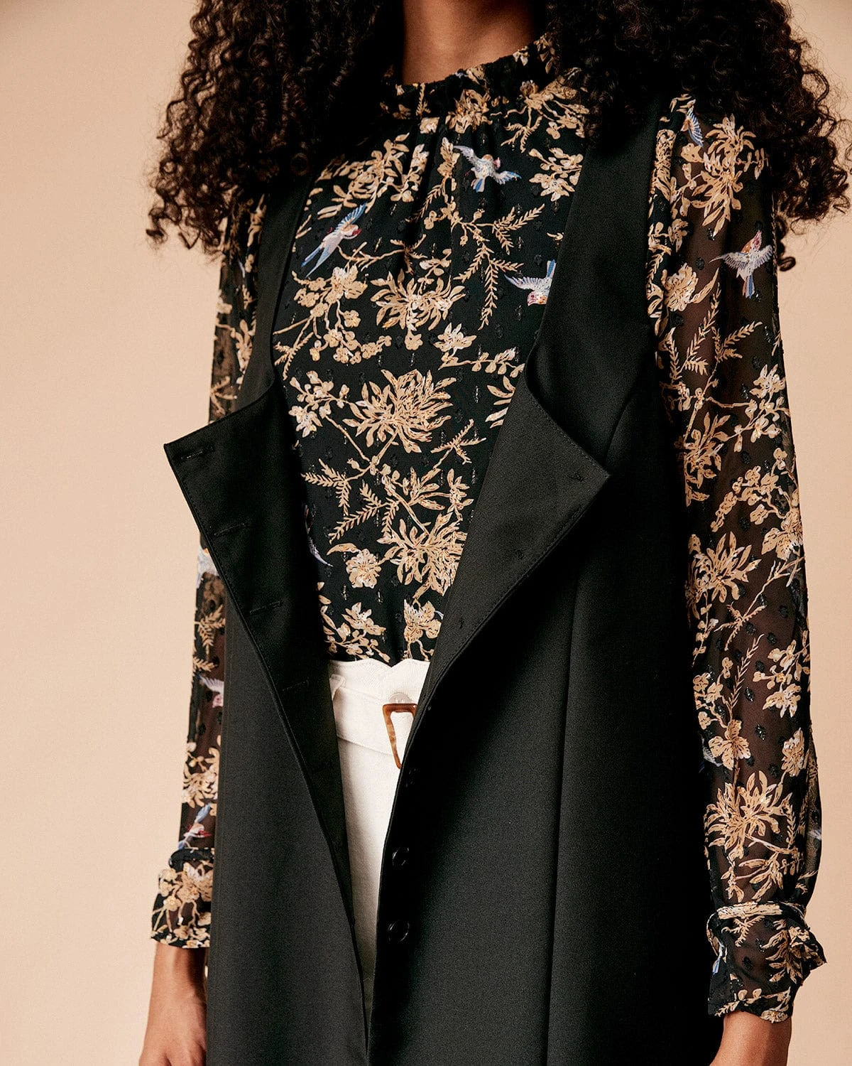 The Sleeveless Single-breasted Longline Waistcoat 2 The Sleeveless Single-breasted Longline Waistcoat - Image 2