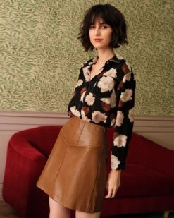 The High Waisted PU Leather A-line Mini Skirt 9 The High Waisted PU Leather A-line Mini Skirt -Outlet Dress Mix Up Store rihoas6078