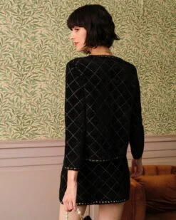 The Argyle Cardigan And Mini Skirt Set -Outlet Dress Mix Up Store rihoas7047