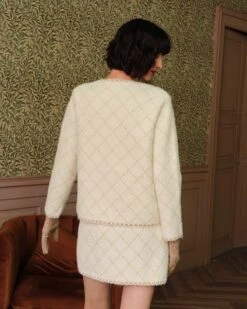 The Argyle Cardigan And Mini Skirt Set -Outlet Dress Mix Up Store rihoas8622 581930