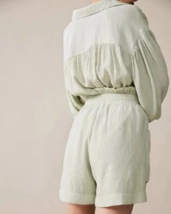 The Solid High Waist Drawstring Shorts -Outlet Dress Mix Up Store shorts the solid high waist drawstring shorts 37449940828373