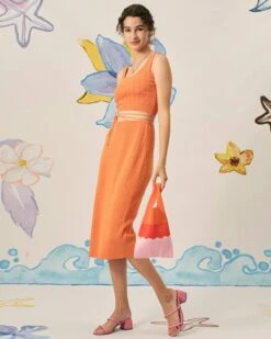 The Solid Color Ribbed Knit Tie Skirt -Outlet Dress Mix Up Store skirts the solid color ribbed knit tie skirt 37929565290709