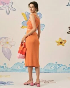 The Solid Color Ribbed Knit Tie Skirt -Outlet Dress Mix Up Store skirts the solid color ribbed knit tie skirt 37929565421781