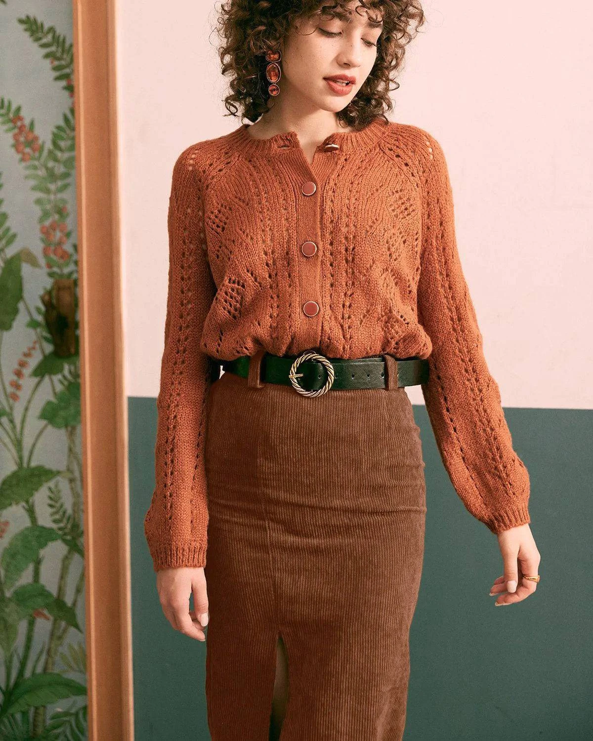 The Caramel High Waisted Side Slit Skirt 2 The Caramel High Waisted Side Slit Skirt - Image 2