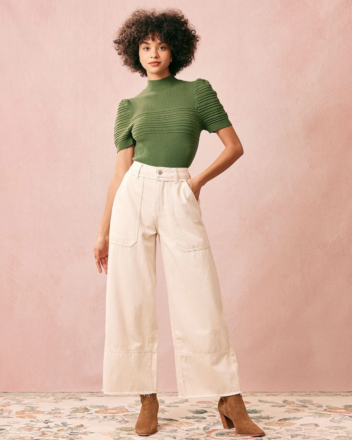 The White High Waisted Wide Leg Jeans 4 The White High Waisted Wide Leg Jeans - Image 4