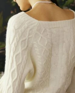 The Romance Cable Knit Crew Sweater -Outlet Dress Mix Up Store sweaters the romance cable knit crew sweater 36306791432405