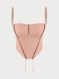 The Ribbed Exposed Seam Cami Top