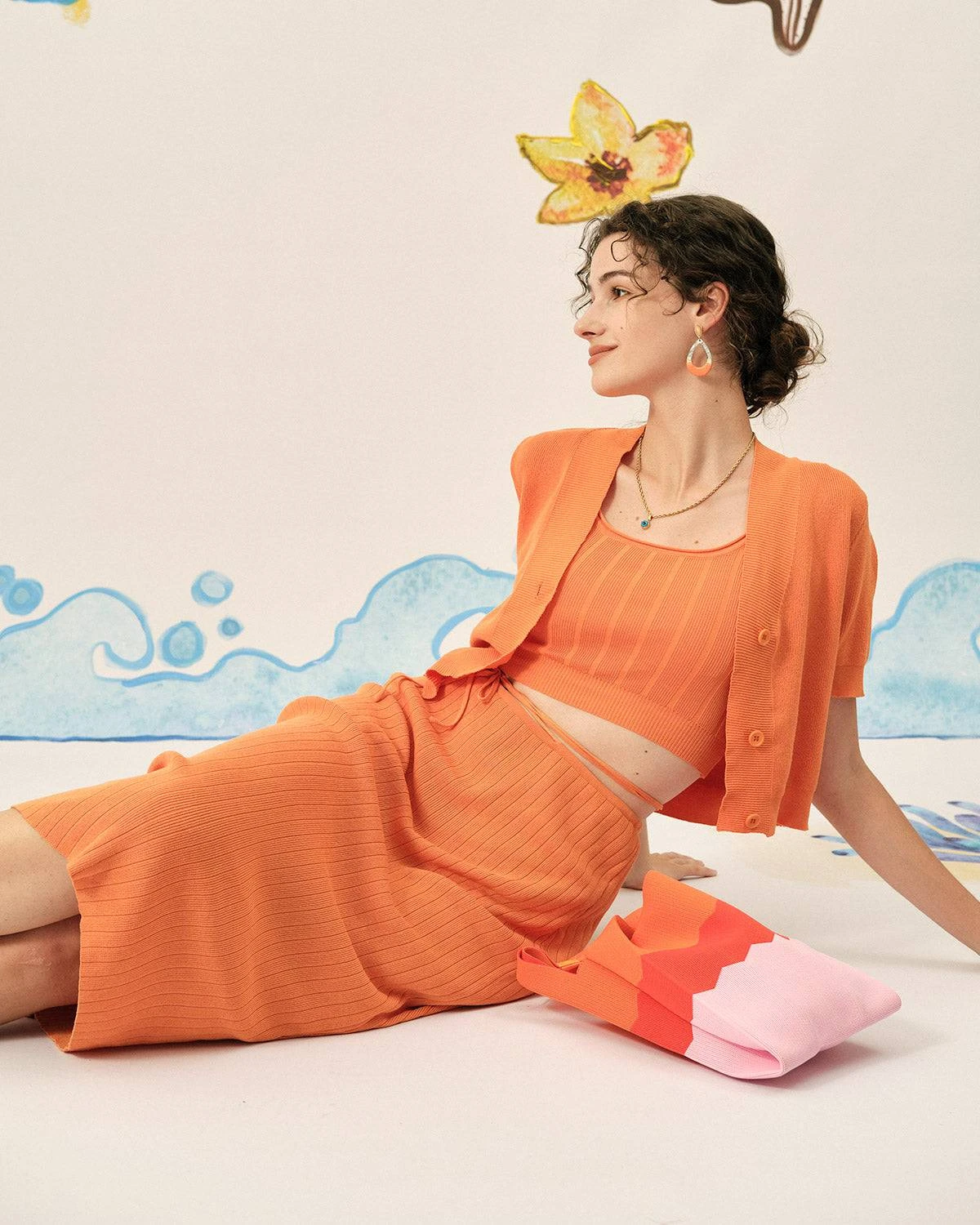 The Solid Color Knit Crop Tank Top 2 The Solid Color Knit Crop Tank Top - Image 2