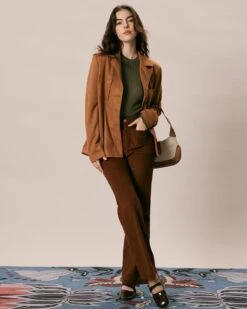 The Army Green Round Neck Ribbed Knit Top -Outlet Dress Mix Up Store the army green round neck solid knit top tops 7ruhyz 846167