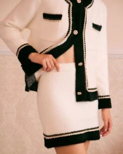 The Beige Round Neck Colorblock Cardigan 12 The Beige Round Neck Colorblock Cardigan -Outlet Dress Mix Up Store the beige colorblock button cardigan tops gbrfat