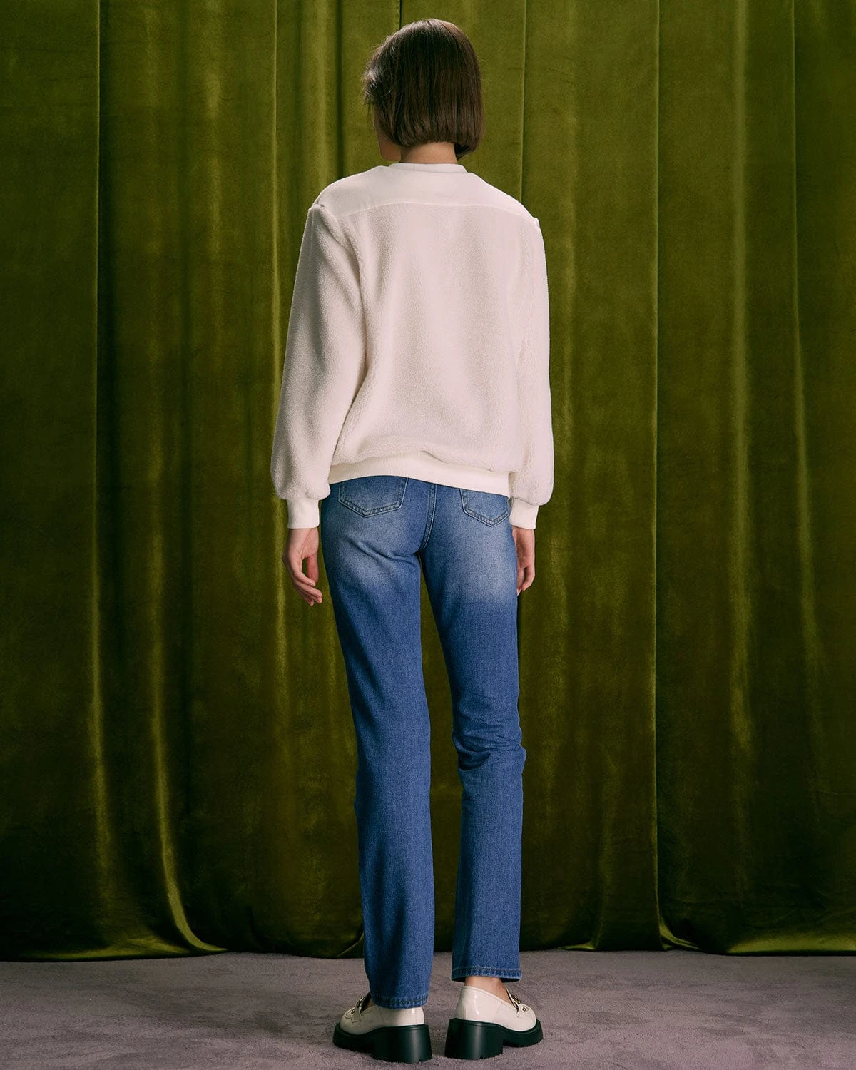 The Beige Teddy Patchwork Sweatshirt 6 The Beige Teddy Patchwork Sweatshirt - Image 6