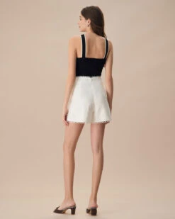 The Black Contrast Knit Tank Top -Outlet Dress Mix Up Store the black contrast knit tank top tops mtnlfo