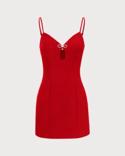 The Red V Neck Cutout Sleeveless Mini Dress -Outlet Dress Mix Up Store the black cut out mini dress dresses ysepoi 02e8e317 4565 4b46 86fd c79b871027a2