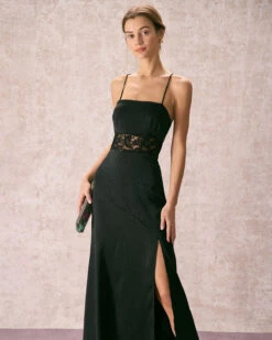 The Black Lace Criss Cross Back Maxi Dress 8 The Black Lace Criss Cross Back Maxi Dress -Outlet Dress Mix Up Store the black lace criss cross back maxi dress black dresses nnl1ul