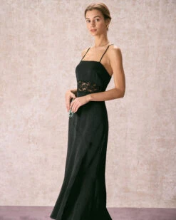 The Black Lace Criss Cross Back Maxi Dress 10 The Black Lace Criss Cross Back Maxi Dress -Outlet Dress Mix Up Store the black lace criss cross back maxi dress dresses 0hvq2p