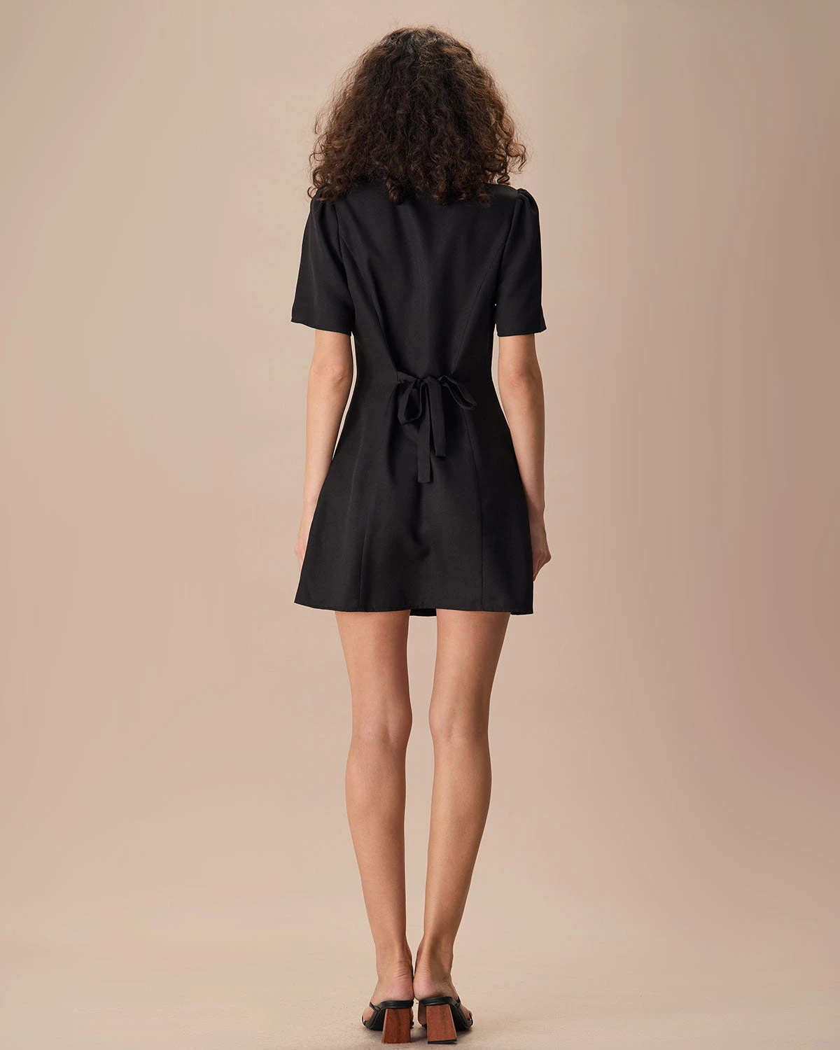 The Black Lapel Short Sleeve Mini Dress 4 The Black Lapel Short Sleeve Mini Dress - Image 4