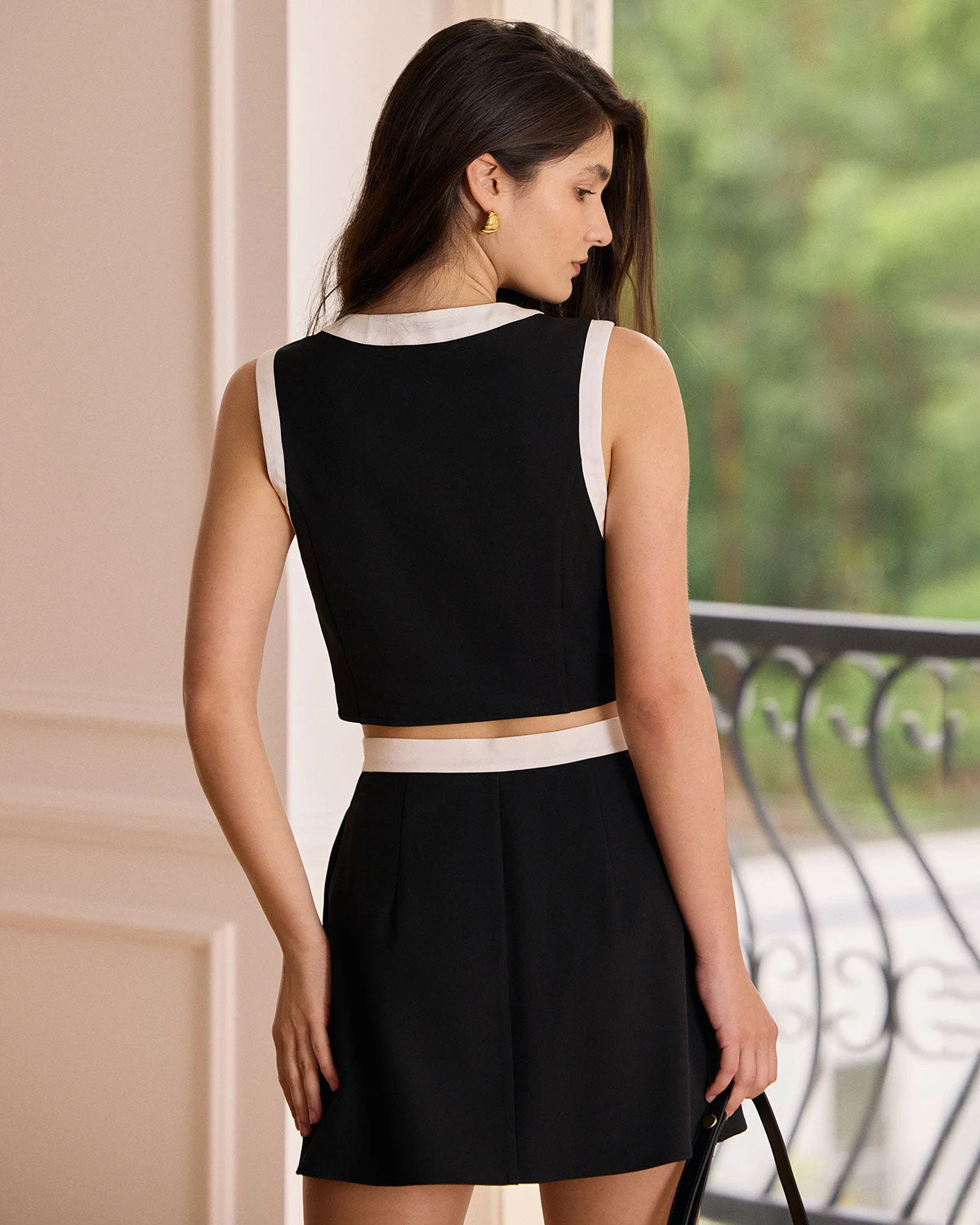 The Black Round Neck Colorblock Tank Top 6 The Black Round Neck Colorblock Tank Top - Image 6