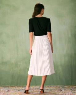 The Black Round Neck Lace Trim Tee -Outlet Dress Mix Up Store the black round neck lace trim tee tops bcegrq