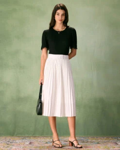 The Black Round Neck Lace Trim Tee -Outlet Dress Mix Up Store the black round neck lace trim tee tops txy6e2