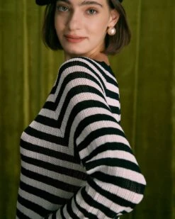 The Black Striped Flare Sleeve Mini Dress -Outlet Dress Mix Up Store the black striped flare sleeve mini dress dresses cfcvwh