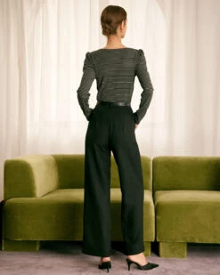 The Black Sweetheart Neck Striped Tee -Outlet Dress Mix Up Store the black sweetheart neck striped tee tops ajh5oe