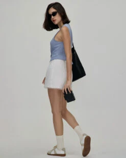 The Blue V-Neck Button Vest 11 The Blue V-Neck Button Vest -Outlet Dress Mix Up Store the blue v neck button vest tops 3netc2