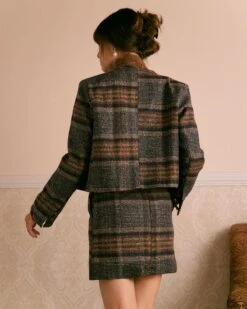 The Brown Natural Waisted Striped Mini Skirt -Outlet Dress Mix Up Store the brown striped mini skirt bottoms u3wyqm