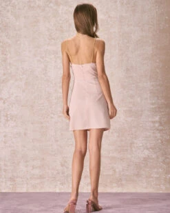 The Apricot Chain Strap Ruched Wrap Mini Dress -Outlet Dress Mix Up Store the chain strap wrap mini dress dresses cxrieq