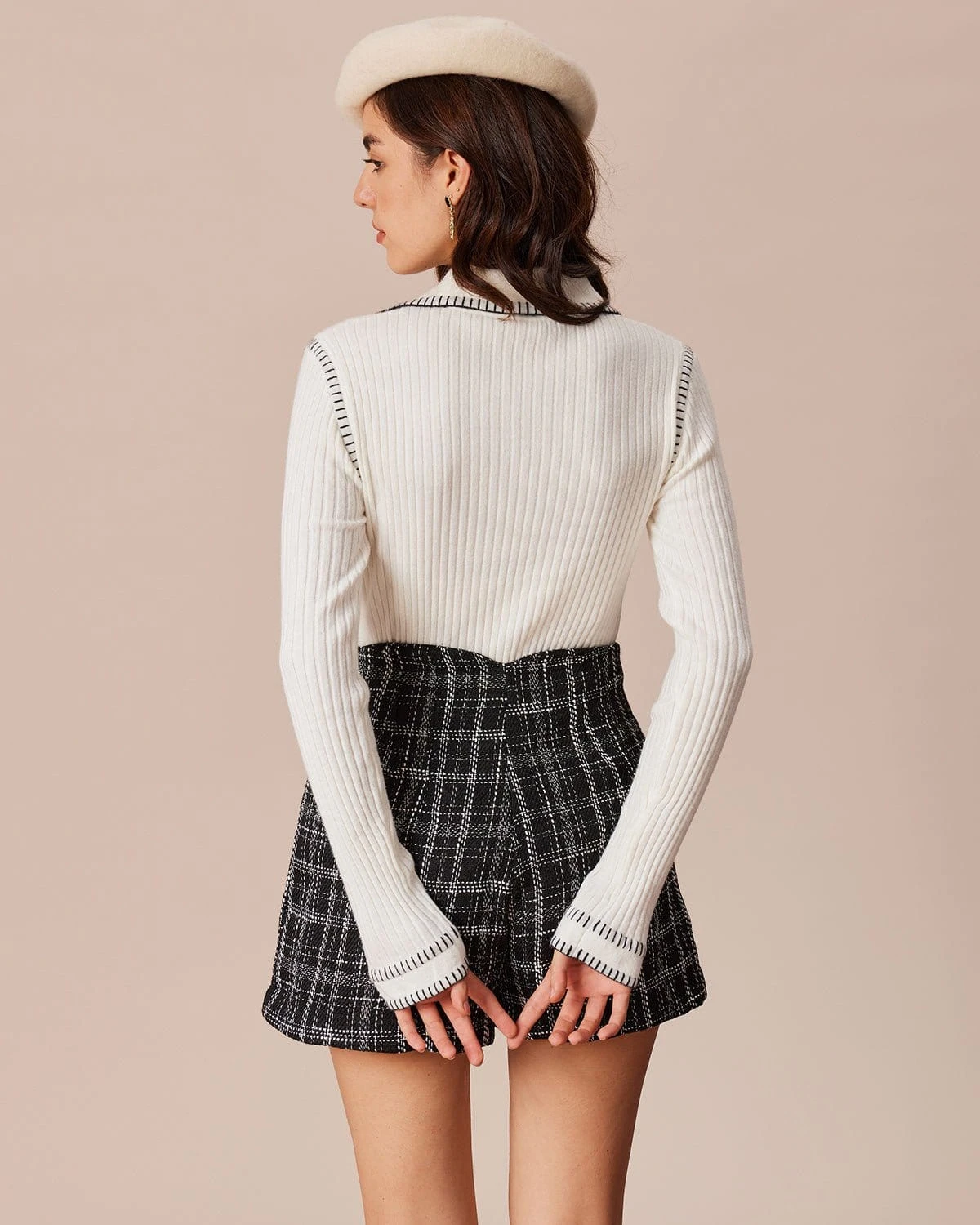 The White Seam Colorblock Button Cardigan 5 The White Seam Colorblock Button Cardigan - Image 5