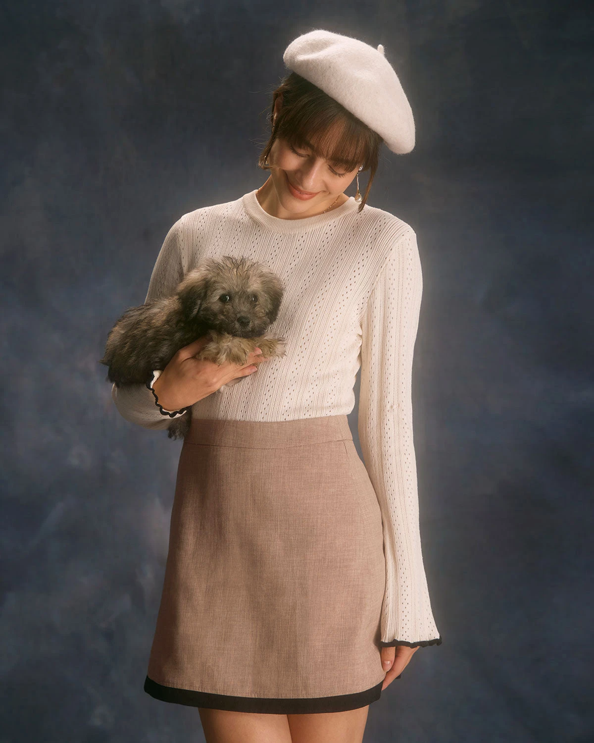 The Khaki High Waisted Contrast Mini Skirt 4 The Khaki High Waisted Contrast Mini Skirt - Image 4