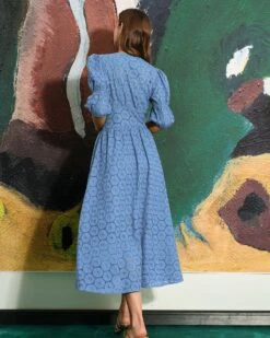 The Blue Puff Sleeve Cutout Slit Maxi Dress -Outlet Dress Mix Up Store the cutout split maxi dress dresses aqabl0 ad37c365 f228 4de7 89e9 2070b859fee8