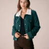 The Green Single Breasted Corduroy Jacket