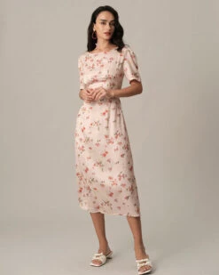 The Floral Tie Strap Cutout Midi Dress 8 The Floral Tie Strap Cutout Midi Dress -Outlet Dress Mix Up Store the floral cutout back midi dress dresses qw8fyz