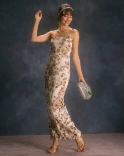 The Apricot Floral Slit Maxi Dress -Outlet Dress Mix Up Store the floral side split maxi dress dresses cerpq8 82a1f445 fd9e 4262 a05b 6c43e1d476bf