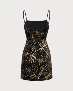 The Black Floral Sheath Slip Mini Dress -Outlet Dress Mix Up Store the gold floral velvet dress dresses pq60lv