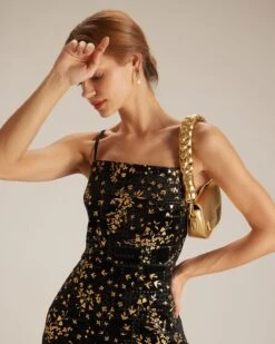 The Black Floral Sheath Slip Mini Dress -Outlet Dress Mix Up Store the gold floral velvet dress dresses w7mlaw