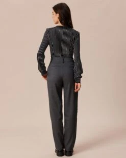 The Grey Houndstooth Straight Leg Pants 9 The Grey Houndstooth Straight Leg Pants -Outlet Dress Mix Up Store the grey houndstooth straight leg pants bottoms 3ege53 502573