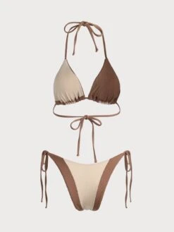 The Color Block Halter Triangle Bikini Set -Outlet Dress Mix Up Store the halter triangle bikini set bikinis mnzgok 408857