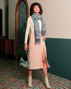 The High Waisted Side Slit Tweed Skirt -Outlet Dress Mix Up Store the high waist tweed skirt bottoms xhthos