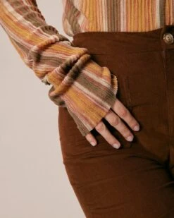 The Brown High Waisted Pockets Flare Pants 10 The Brown High Waisted Pockets Flare Pants -Outlet Dress Mix Up Store the high waisted flare pants bottoms boml0z