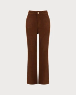 The Brown High Waisted Pockets Flare Pants 13 The Brown High Waisted Pockets Flare Pants -Outlet Dress Mix Up Store the high waisted flare pants bottoms di2iar
