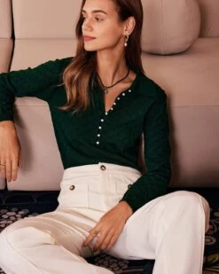 The White High Waisted Button Straight Pants -Outlet Dress Mix Up Store the high waisted pocket straight pants bottoms 5lunu6 258790