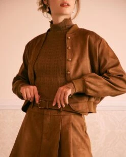 The Brown High Waisted Suede Mini Skirt -Outlet Dress Mix Up Store the high waisted suede mini skirt bottoms zhagjw